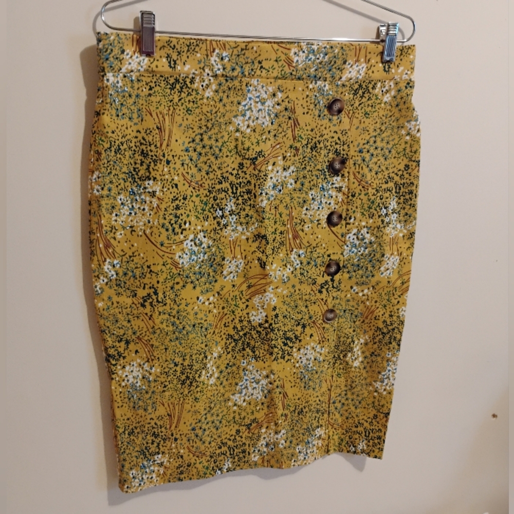 JULES & LEOPOLD FLORAL PENCIL SKIRT SIZE L